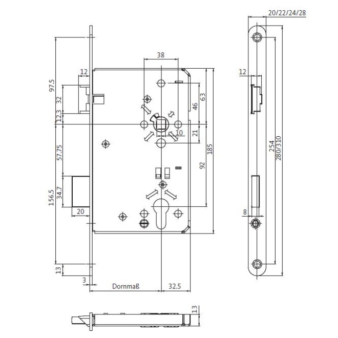 Haustürschloss 0024