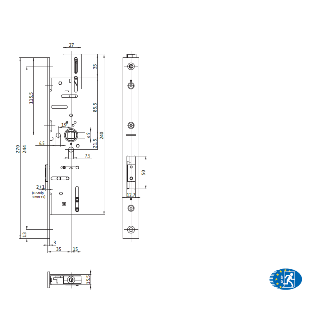 Treibriegelschloss 1891