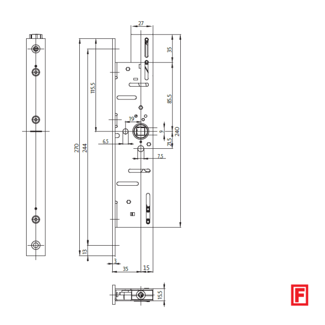 Treibriegelschloss 1892