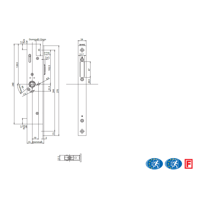 Treibriegelschloss 1990