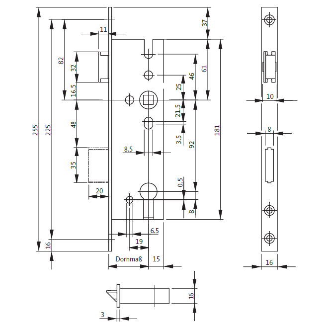 Rohrrahmenschloss 1300