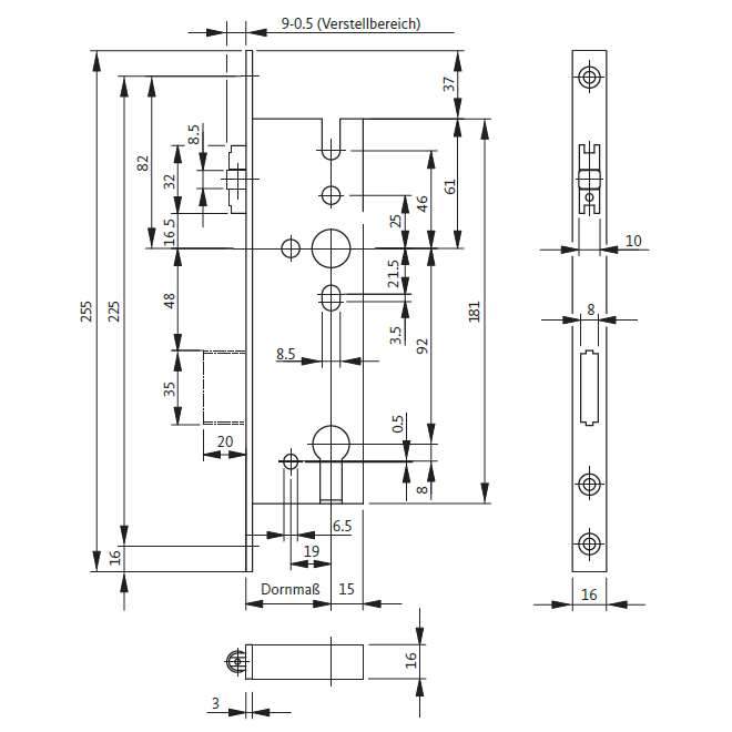 Rollfallenschloss 1300