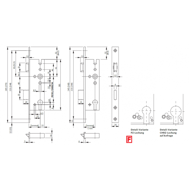 Feuerschutztürschloss 1311