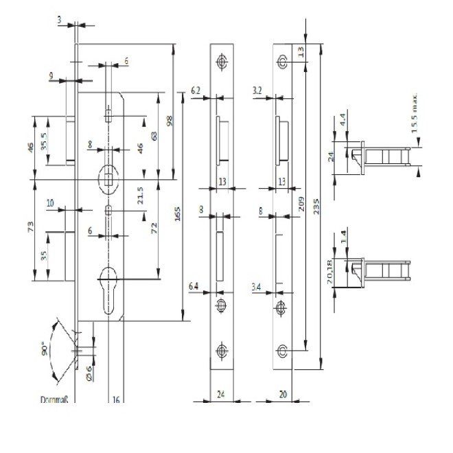 Rohrrahmenschloss 0007